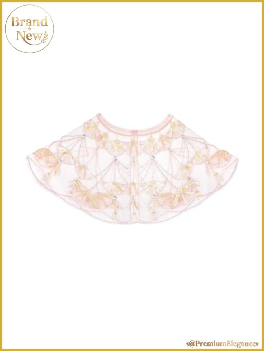 Tulle Sequin Beaded Shawl Wrap for Girls Dress Up